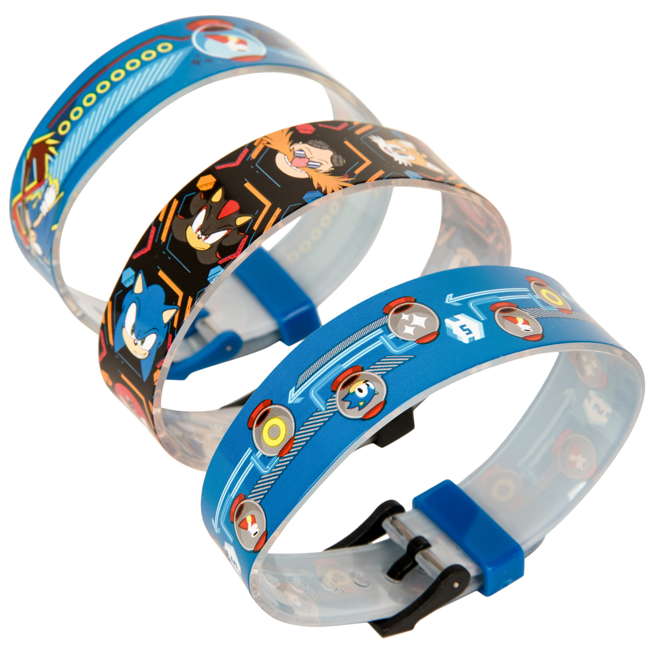 Sonic the Hedgehog Kid's Interchangeable Flashing LCD Watch Set